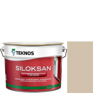 Фото 1 - Краска Текнос фасадная "Силоксан Фасад" S2005-Y40R (Siloksan Facade) силиконовая матовая (9 л) "Teknos".
