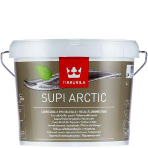 Фото 3 - Защитный состав Тиккурила Супи Арктик (Supi Arctic) полуматовый перламутровый для саун и бань (Колеруемый) (2.7л) Tikkurila.