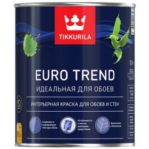 Фото 2 - Краска Тиккурила "Евро Тренд" (Euro Trend) для обоев и стен матовая  (База А) (9л) "Tikkurila".