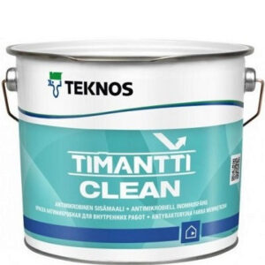 Фото 21 - Краска Текнос "Тиманти клин" (Timantti clean) антимикробная полуматовая для внутренних работ (база РМ1) ( 9 л) "Teknos".