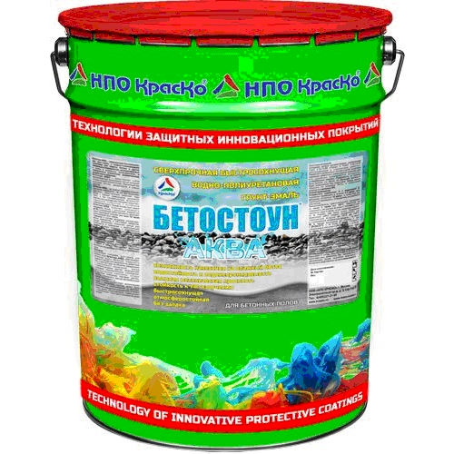 Фото 1 - Бетостоун АКВА (Глянцевая, водно-полиуретановая грунт-эмаль для бетонных полов) 7040 RAL - 11 кг.