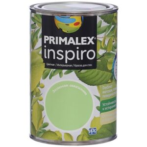 Фото 6 - Краска Primalex Inspiro, цвет Зеленая Амазония, интерьерная, водоэмульсионная, цветная, 1 л.