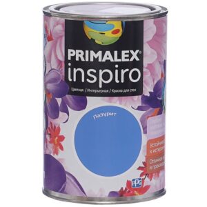 Фото 16 - Краска Primalex Inspiro, цвет Лазурит, интерьерная, водоэмульсионная, цветная, 1 л.