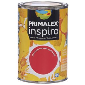 Фото 22 - Краска Primalex Inspiro, цвет Динамический Красный, интерьерная, водоэмульсионная, цветная, 1 л.