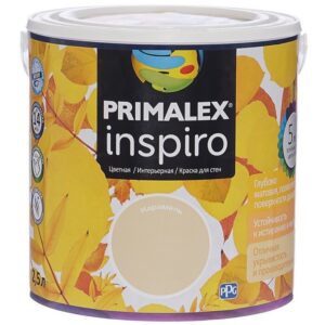Фото 16 - Краска Primalex Inspiro, цвет Карамель, интерьерная, водоэмульсионная, цветная,  2.5 л.