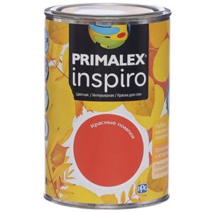 Фото 9 - Краска Primalex Inspiro, цвет Красные Помпеи, интерьерная, водоэмульсионная, цветная, 1 л.