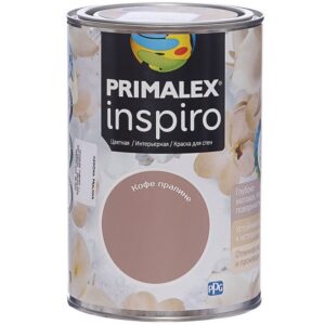 Фото 14 - Краска Primalex Inspiro, цвет Кофе Пралине, интерьерная, водоэмульсионная, цветная, 1 л.