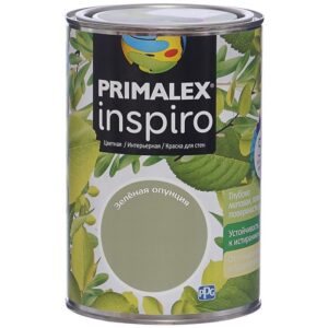Фото 8 - Краска Primalex Inspiro, цвет Зеленая Опунция, интерьерная, водоэмульсионная, цветная, 1 л.