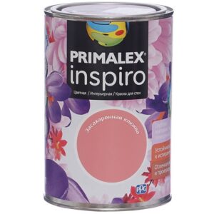 Фото 24 - Краска Primalex Inspiro, цвет Засахаренная Клюква, интерьерная, водоэмульсионная, цветная, 1 л.