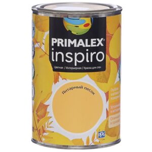 Фото 14 - Краска Primalex Inspiro, цвет Янтарный Песок, интерьерная, водоэмульсионная, цветная, 1 л.