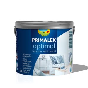 Фото 1 - Краска Primalex Optimal, цвет "База А", белая, интерьерная, 10л.