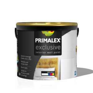 Фото 22 - Краска Primalex EXCLUSIVE, цвет "База А", белая, матовая, для стен и потолков 1л.