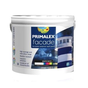 Фото 4 - Краска Primalex Facade, цвет "База А", белая, матовая, для минеральных фасадов, 5л.