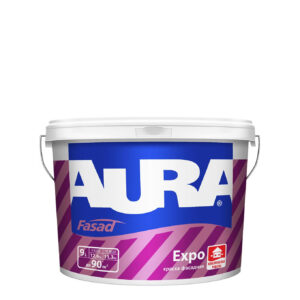 Фото 12 - Краска Aura Fasad Expo, RAL 6006 Серо-оливковый, матовая, для фасадов и помещений с повышенной влажностью, Аура Экспо, 9л.