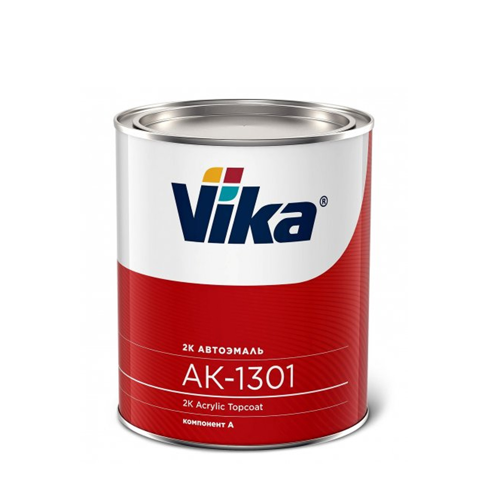 Фото 1 - Автоэмаль АК-1301, цвет 121 Реклама акриловая двухкомпонентная полуглянцевая - 0,85 кг Vika/Вика.