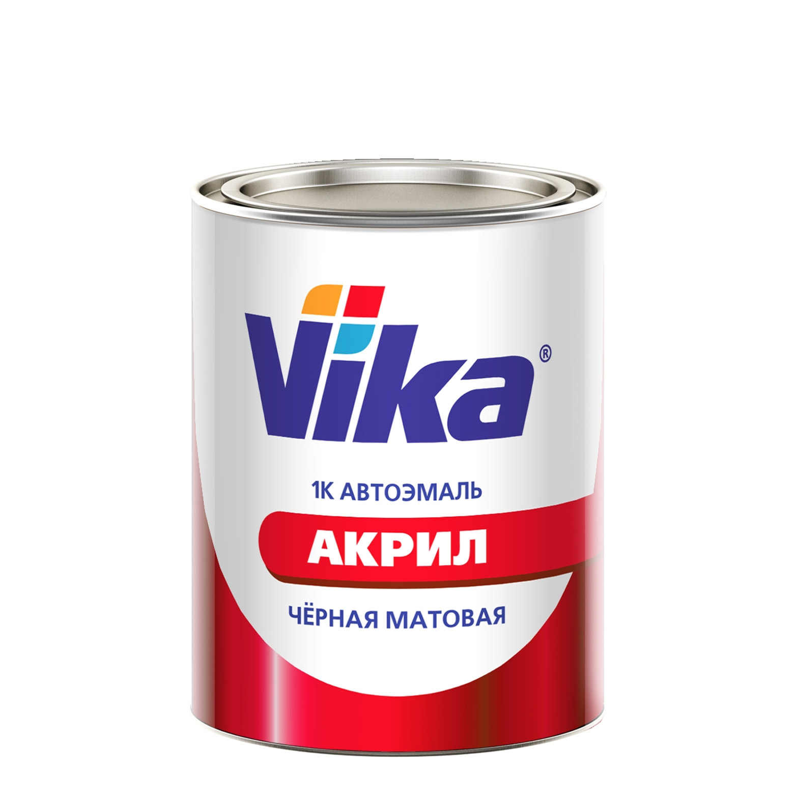 Фото 1 - Автоэмаль АК-142, цвет чёрная матовая, акриловая - 0,8 кг Vika/Вика.
