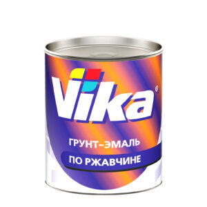 Фото 9 - Грунт-эмаль, цвет RAL 9010 Белая, шелковисто-матовая по ржавчине, - 0,9 кг Vika/Вика.