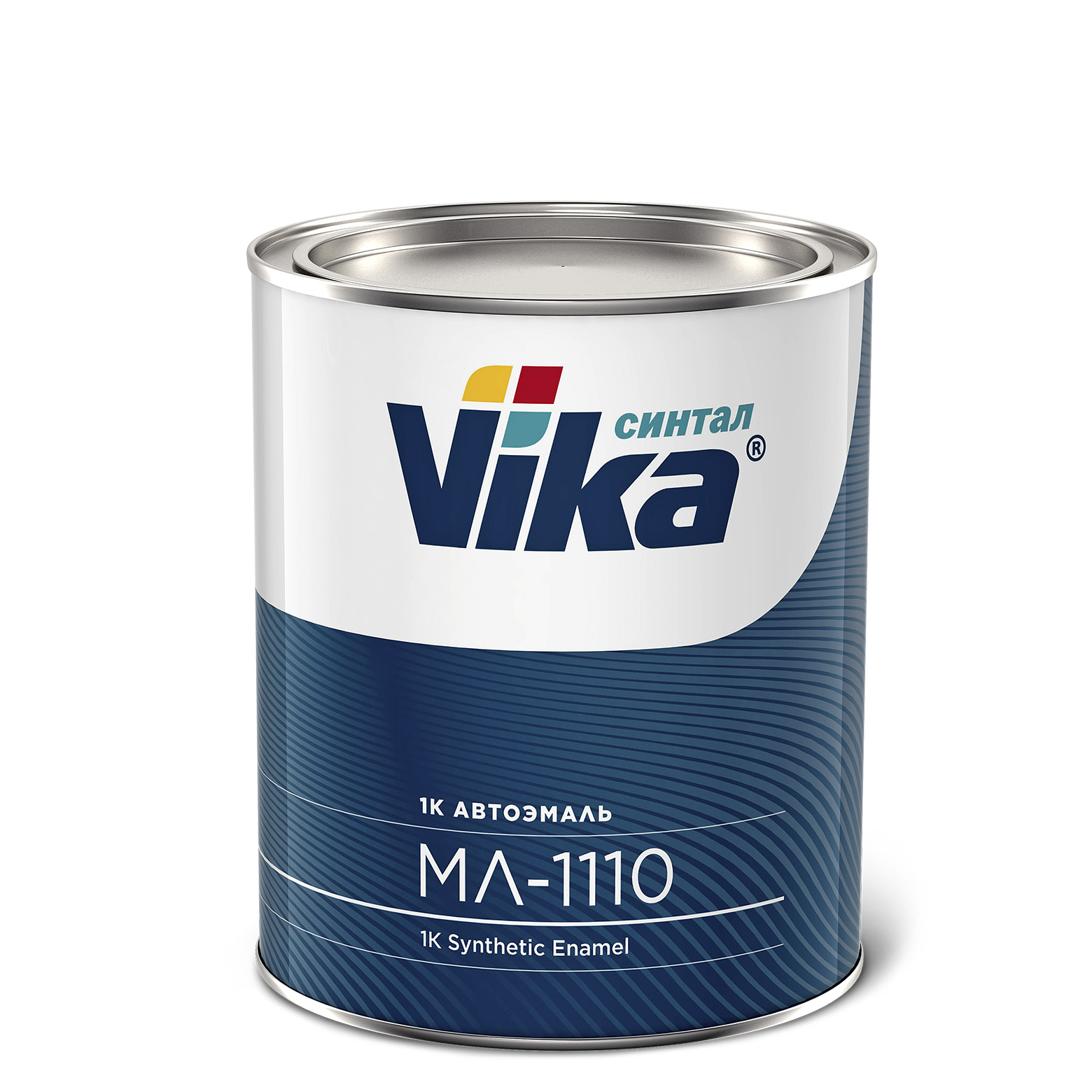 Фото 1 - Автоэмаль МЛ-1110, цвет 456 тёмно-синяя, синтетическая полуглянцевая, - 2 кг Vika/Вика.
