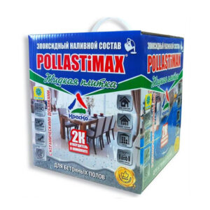 Фото 7 - Pollastimax Жидкая плитка А+Б (бесшовное покрытие для бетонного пола) серый - 7 кг.