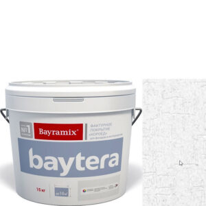 Фото 4 - Текстурное покрытие "Байтера Пробка Белое" (Baytera) фактурное для внутр/наруж работ мелкая фракция (M) 1,2 - 2 мм-15кг Bayramix.