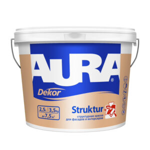 Фото 11 - Структурная краска для фасадов и интерьеров AURA Dekor Structur 2,5 л..