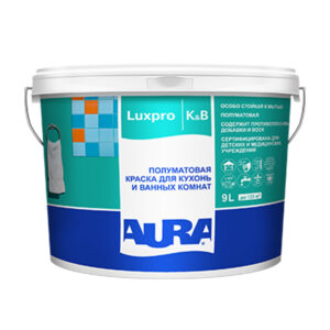 Фото 6 - Краска AURA Luxpro Kitchen & Bathroom для кухонь и ванн полуматовая 9 л..