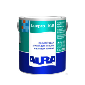 Фото 5 - Краска AURA Luxpro Kitchen & Bathroom для кухонь и ванн полуматовая 2,5 л..