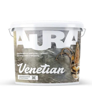 Фото 2 - Декоративное покрытие для создания эффекта полированного мрамора AURA Venetian 4 кг..
