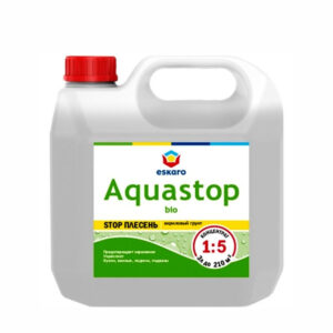 Фото 5 - Грунт-влагоизолятор с биоцидами Aquastop Bio концентрат 1:5 3 л. - Eskaro/Ескаро.