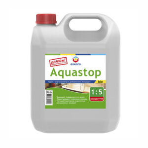 Фото 4 - Грунт-влагоизолятор с биоцидами Aquastop Bio концентрат 1:5 10 л. - Eskaro/Ескаро.