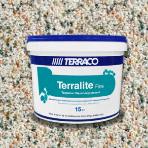 Фото 15 - Штукатурка TERRALITE FINE  на основе мраморной крошки, мелкозернистая, 35-F (15кг) – Terraco / Террако.