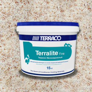 Фото 14 - Штукатурка TERRALITE FINE  на основе мраморной крошки, мелкозернистая, 12-F (15кг) – Terraco / Террако.