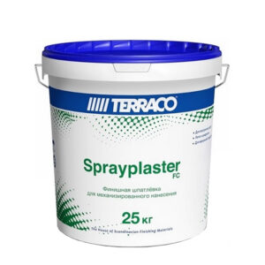 Фото 6 - Шпатлевка SPRAY PLASTER FINISHCOAT  финишная для машинного нанесения (25кг) – Terraco / Террако (ведро) – Terraco / Террако.